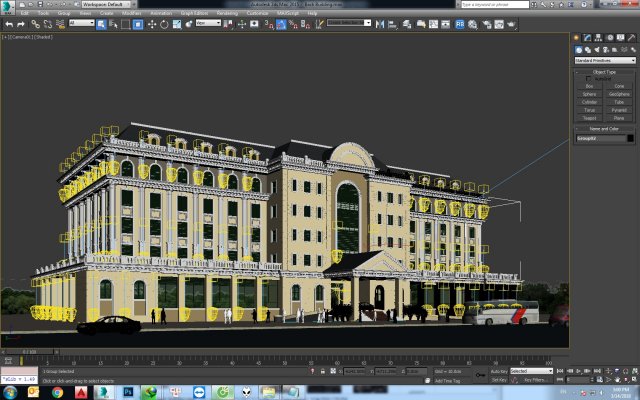 Bank Building Free 3D Model