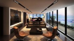Livingroom Penthouse 3D Model