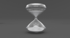 White Sand Hour Glass 3D Model