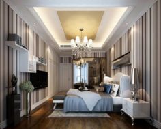 Beautifully stylish and luxurious bedrooms 81 3D Model