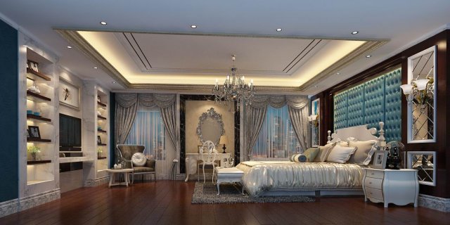 Beautifully stylish and luxurious bedrooms 97 3D Model