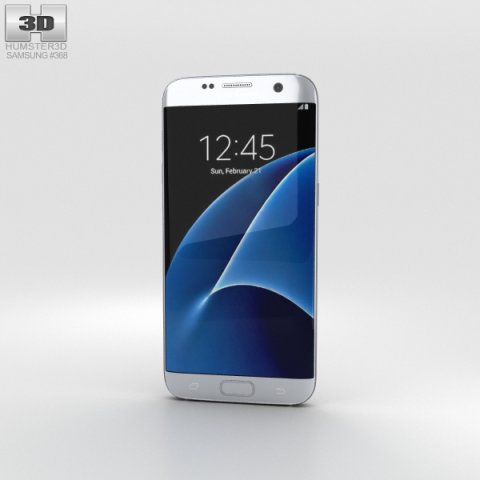 Samsung Galaxy S7 Edge Silver 3D Model