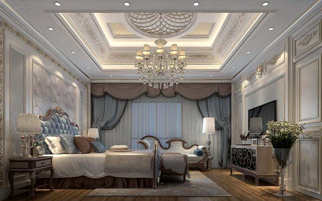 Bedroom – European style-9435 3D Model