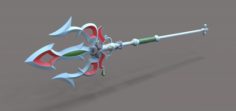 Lightscale trident from the game Legend of Zelda Breath of the wild 3D Model