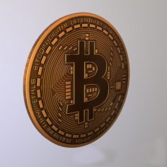 Bitcoin 2018 Lowpoly 3D Model