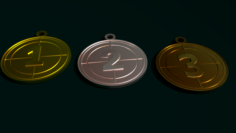 Medals 3D Model