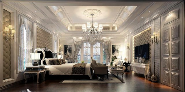 Beautifully stylish and luxurious bedrooms 109 3D Model