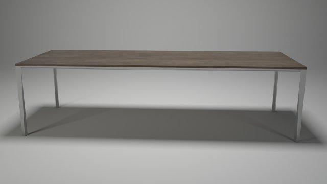 TABLE FOR DINING ROOM – STEEL-WOOD MATERALS 3D Model