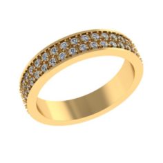 Ring with diamonds LOVE 3D Model