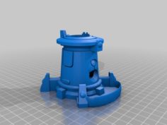 Warhammer 40,000 Tau Dice Tower 3D Print Model