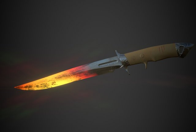 Battle Knife 3D Model