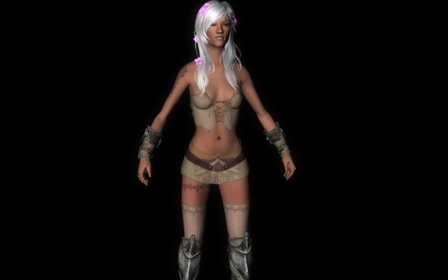 Lady Huntress 3D Model