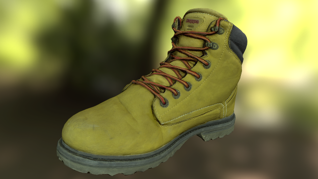 Boot low poly model 3D Model