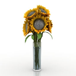 Sunflowers 3D Model