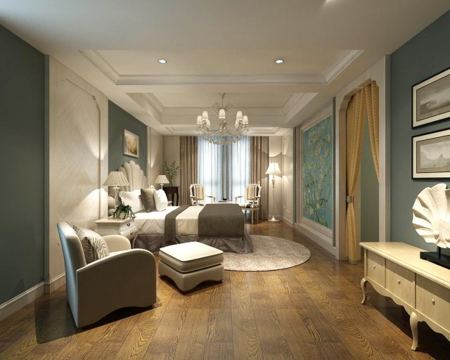 Beautifully stylish and luxurious bedrooms 21 3D Model