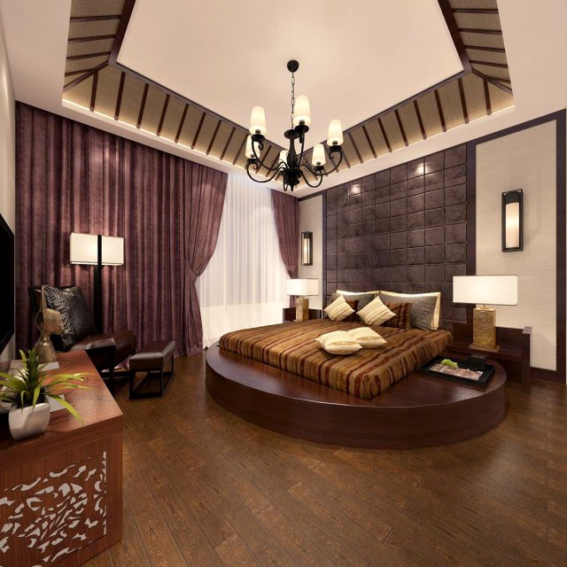 Beautifully stylish and luxurious bedrooms 115 3D Model