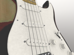 Guitar Stratocaster 3D Model