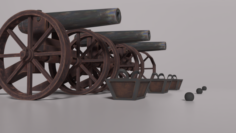 Cannon 01 3D Model