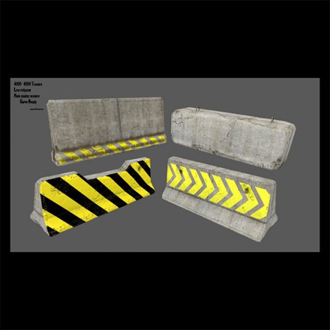 Barrier set 7 3D Model