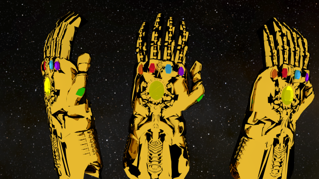 Infinity Gauntlet 3D Model