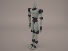 Robot cop boy armored 3D Model
