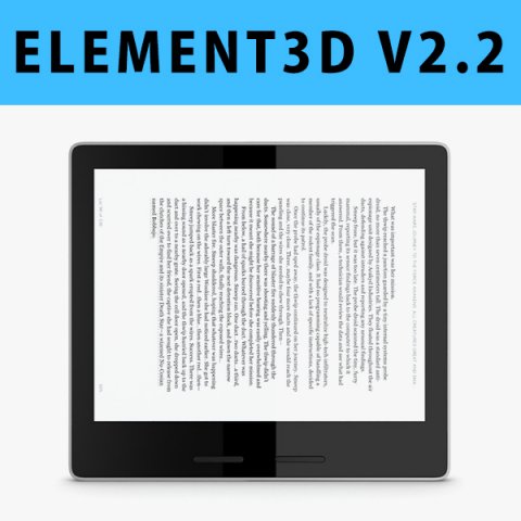 E3D – New Amazon Kindle Oasis 2017 3D Model