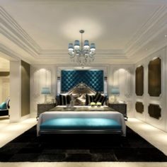 Beautifully stylish and luxurious bedrooms 57 3D Model
