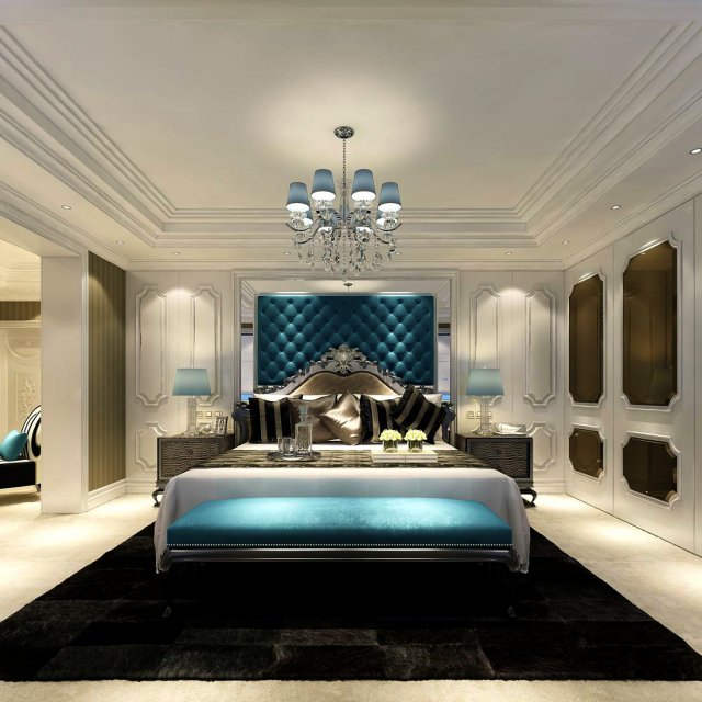 Beautifully stylish and luxurious bedrooms 57 3D Model