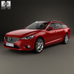 Mazda 6 GJ wagon 2015 3D Model