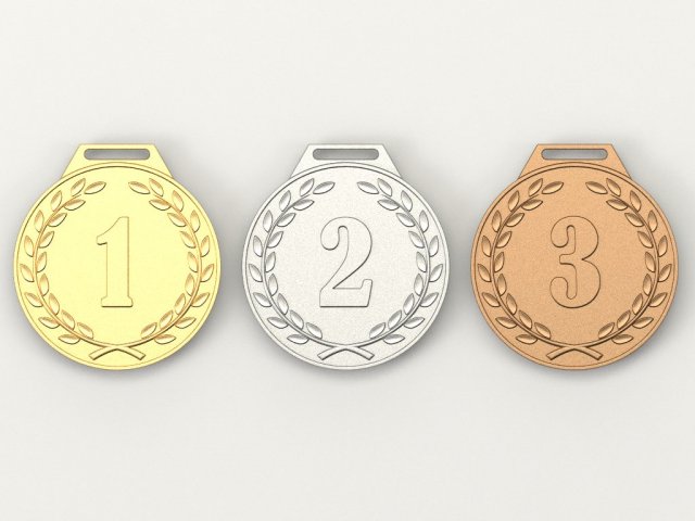 Sports medals 3D Model