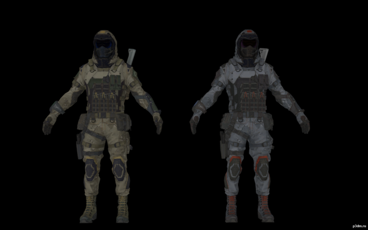 Снайпер отряда COS 3D Model
