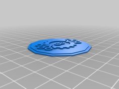 Medalla Liga de Robótica Chile 3D Print Model
