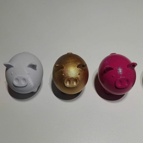 Keychain little pig 3D Print Model