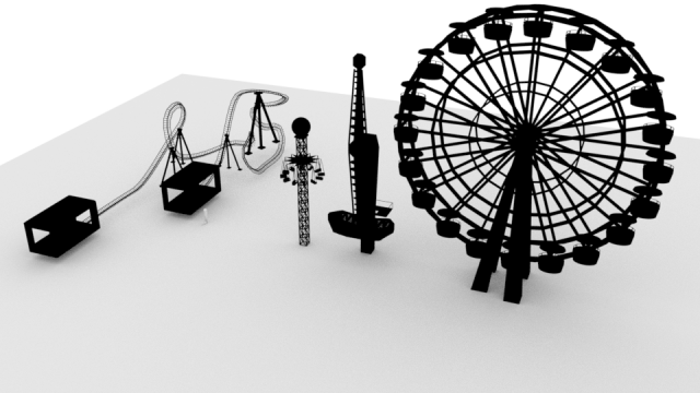 Amusement park 3D Model