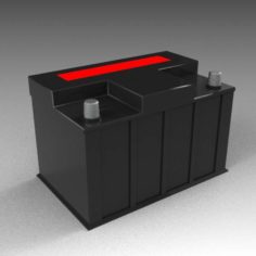 Generic car battery 3D Model