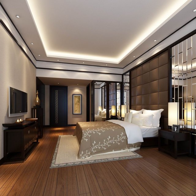 Beautifully stylish and luxurious bedrooms 62 3D Model