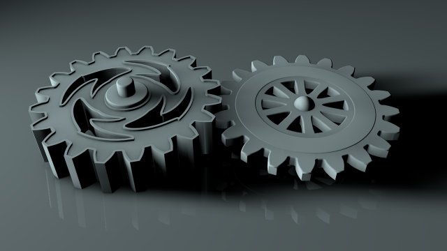 Gears animation 3D Model