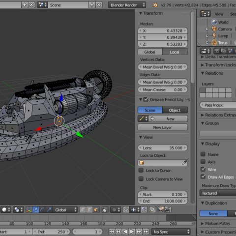 Hovercraft 3D Print Model