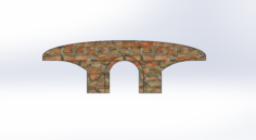Bridge in stream 3D Model