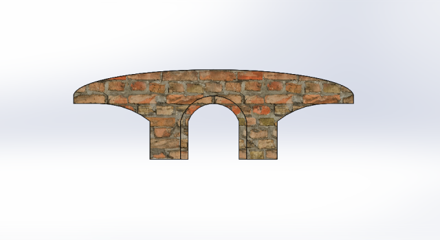 Bridge in stream 3D Model