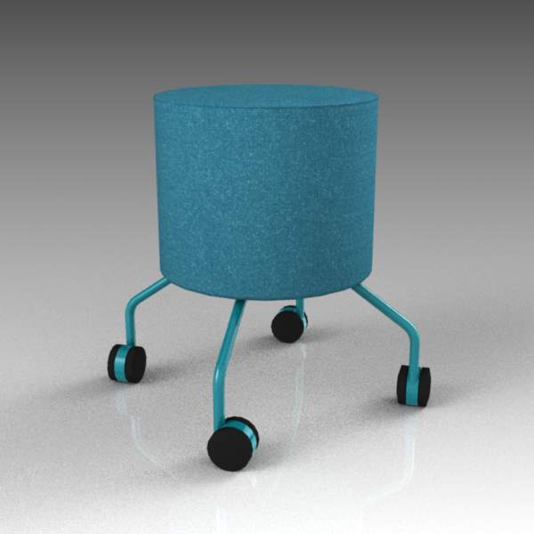 Drop Footstool 3D Model