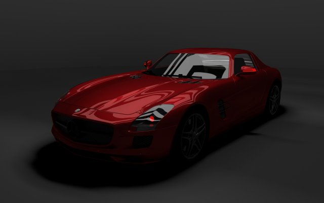 Mercedes Benz Sls Amg 3D Model