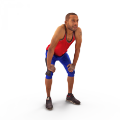 Streetball Man 3D Model