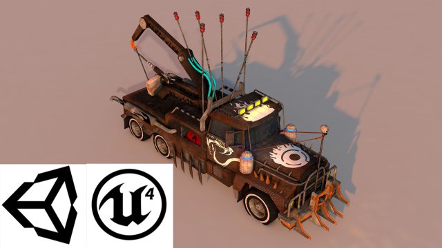 Battle Small Truck 3D Model