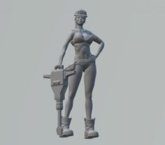 Woman Worker 3D Model