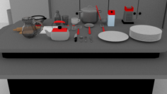 Kitchen set 3D Model