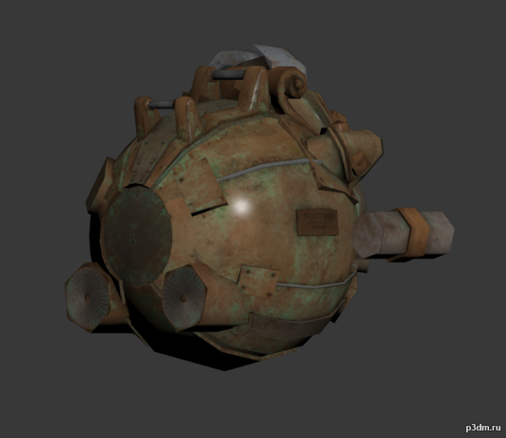 Toy: Tin Batiskaf 3D Model