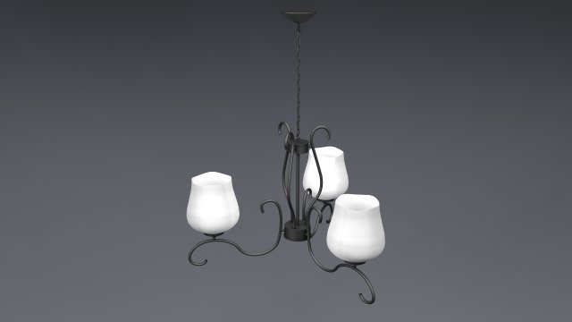 Simple ceiling lamp Free 3D Model