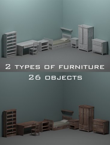 Room furniture 3D Model