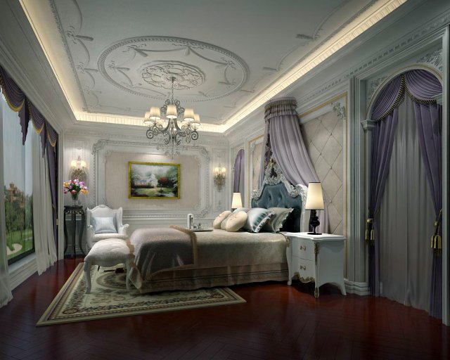 Beautifully stylish and luxurious bedrooms 104 3D Model